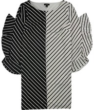 Alfani Womens Colorblocked Ruffle-Sleeve Flounce Dress, black, 8