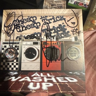 CHEAP TRICK: ALL WASHED UP SIGNED AUTOGRAPHED ART CARD ONLY Signatures