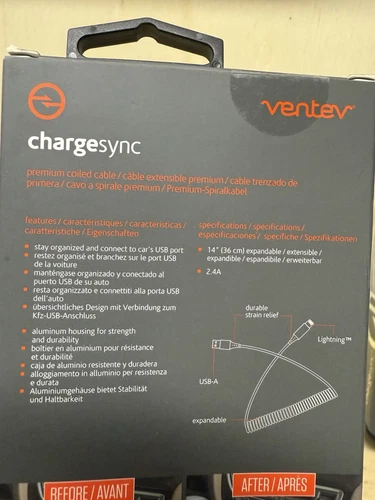 iPhone 14 13 12 11 X XR 8 Ventev Trenzado Alta Resistencia Carga Cables y Datos - Imagen 8 de 20
