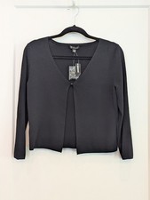 New Directions S Black Cropped Cardigan Shrug Bolero Corpcore Evening Layering