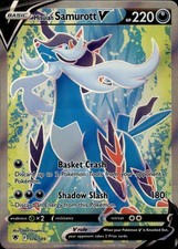 Hisuian Samurott V 176/189 Ultra Rare Astral Radiance Pokemon Holo Near Mint