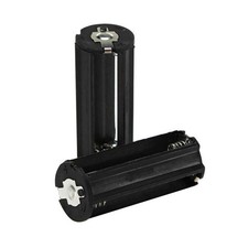2Pc Cylindrical Case Battery Holder For 3 x AAA Battery Box Toy Flashlight Lamp
