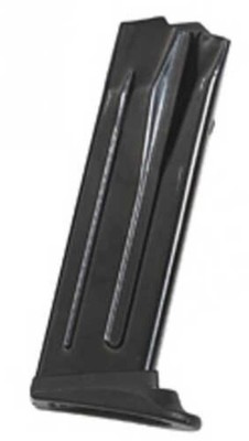 Hk Magazine 9mm 10 Rounds Fits P2000/usp9 Compact Finger Rest Blued Finish Red F