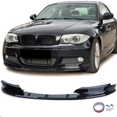 Front Spoiler Lippe Performance Schwarz Glanz passend für 1er BMW E82 E88 11-13