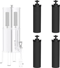 lococee 4Pcs Water Filters Black Replacement Elements BB9-2 Gravity New Sealed