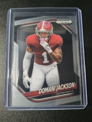 Domani Jackson - Prizm Black Football 2025 - Alabama Crimson Tide 