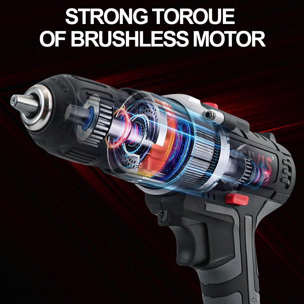 24V Cordless Drill Set Electric Power Drill 28Pcs with 3/8 Inch Keyless Chuck