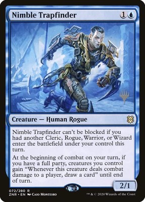 Nimble Trapfinder (Promo Pack) [Zendikar Rising Promos] Foil Near Mint