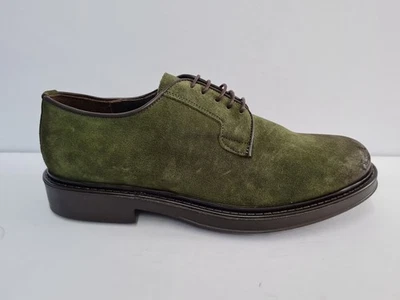 Gino Tagli Chaussure Basse Homme Classique En Cuir Daim Avec Lacci - VER (Vert) - Photo 1/4