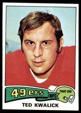 1975 Topps #226 Ted Kwalick San Francisco 49ers Card