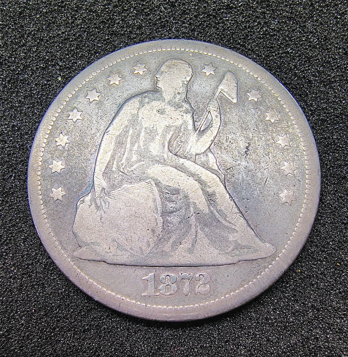 Business Uncertified 1872 Year Seated Liberty US Dollars (1840
