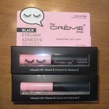 NEW The Creme Shop Black Eyelash Adhesive Latex Free Vitamin E LOT OF 2