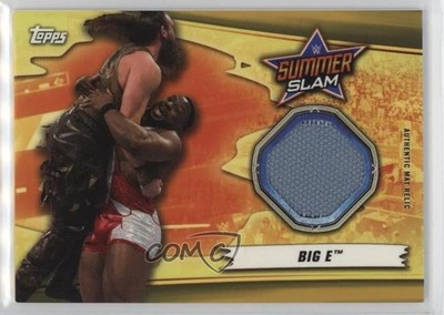 2019 Topps WWE Summerslam Mat Relics Gold 9/10 Big E #MR-BE v7j