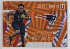 2017 Panini Unparalleled Class of Rookie Orange 55/99 Derek Rivers #293 7eo