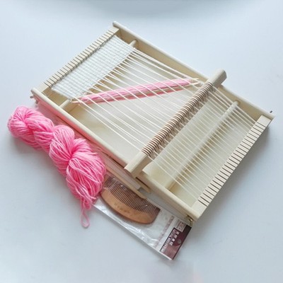 Holzrahmen Strickmaschine Webmaschine Webstuhl DIY Lehrspielzeug Kinder Handwerk