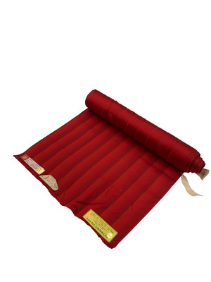 Vintage Japanese Silk Rain Coat Fabric Roll Red 1150cm Kimono Textile