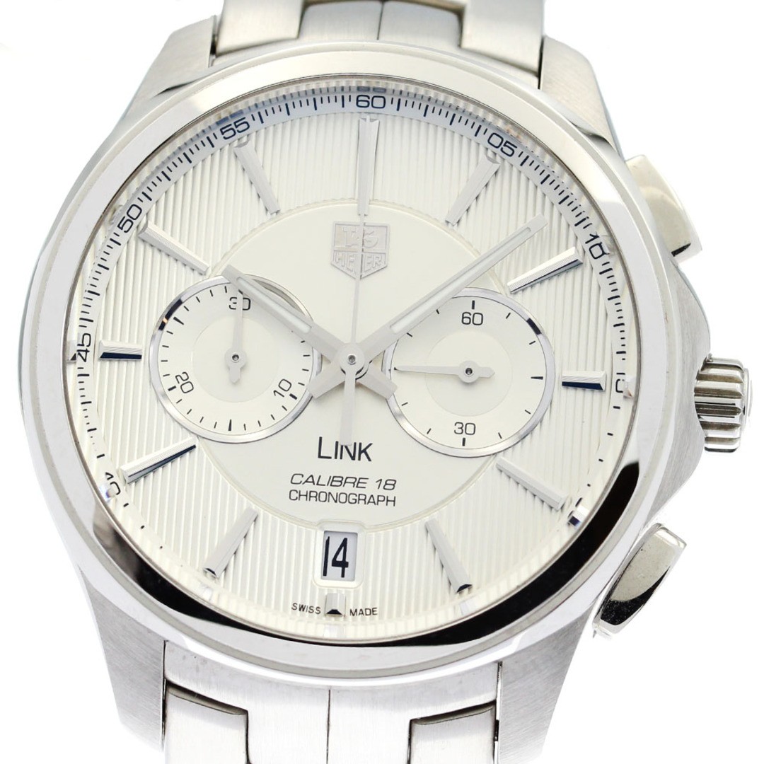 TAG Heuer CAT2111 Link 18 Caliber Automatic Chronograph Men Watch Good Condition 87