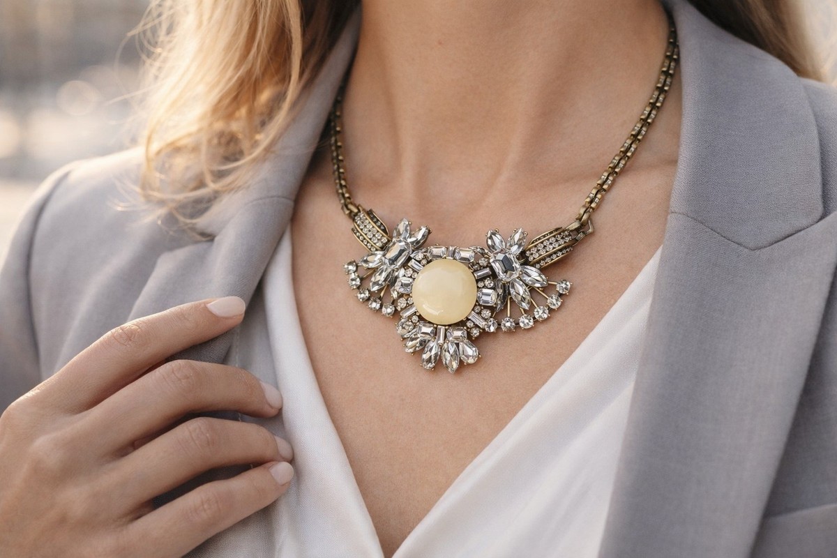 Vintage Necklace From The Limited Created By Artist Leslie Danzis.