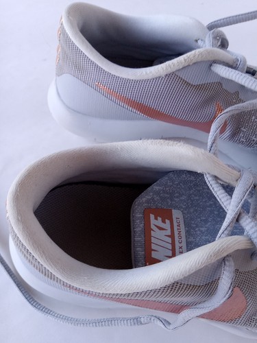 Nike Flex Contact Men's Sneakers Sz 7 Gray Orange Running Shoes 908995-006 - Picture 11 of 12