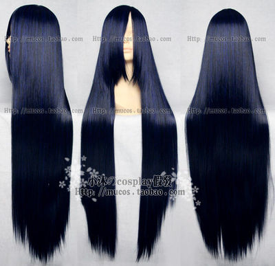 black wig 100cm