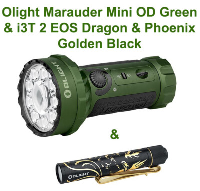 オーライト Olight Marauder Mini OD GREEN Olight Marauder Mini OD Green Flashlight & i3T 2 EOS Dragon