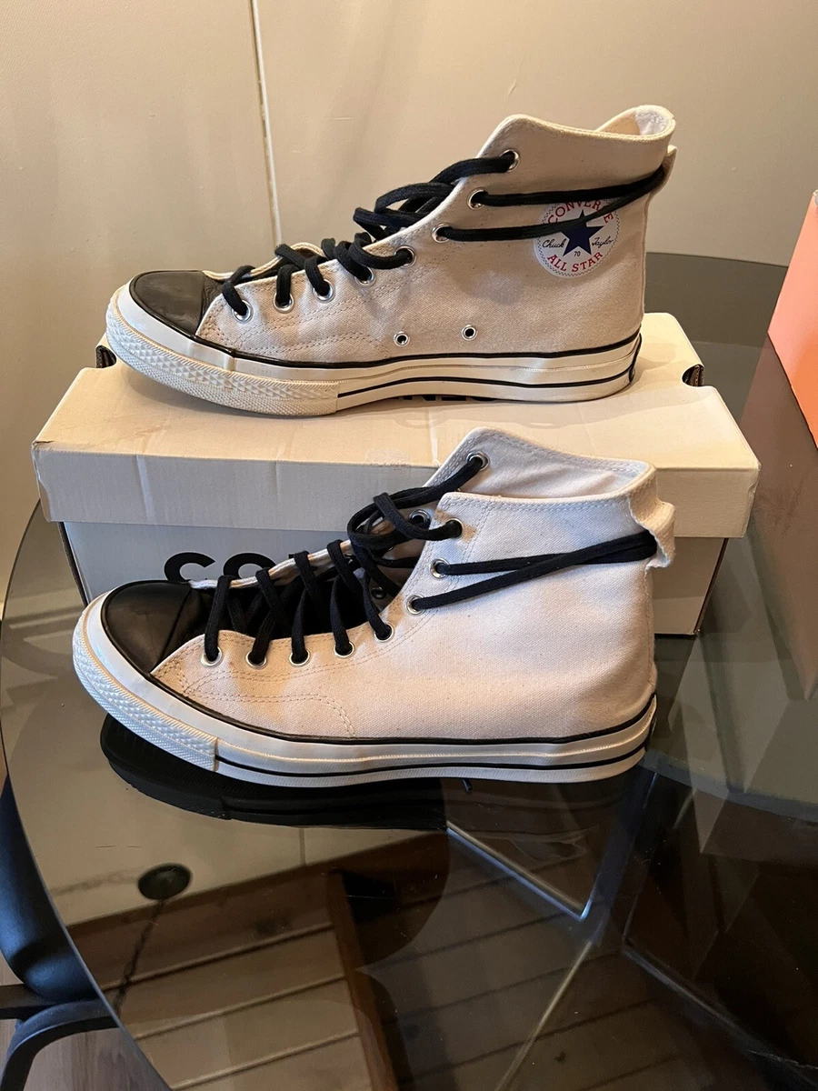 Fear God x Chuck 70 Hi 'Natural' - Size 10.5 Essential Converse White Black | eBay