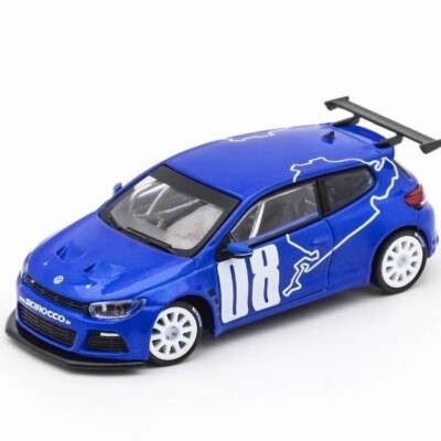 GCD 1:64 Blue VW Scirocco R Coupe Racing Sports Diecast Model Metal Car