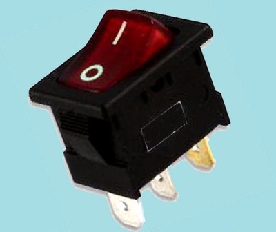 MINATURE MINI ILLUMINATED RED ROCKER SWITCH ON OFF 10A 12V SPST ...