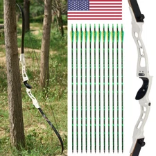 Archery 66" Takedown Recurve Bow 20~40lbs Competition Bow Aluminum Riser Target