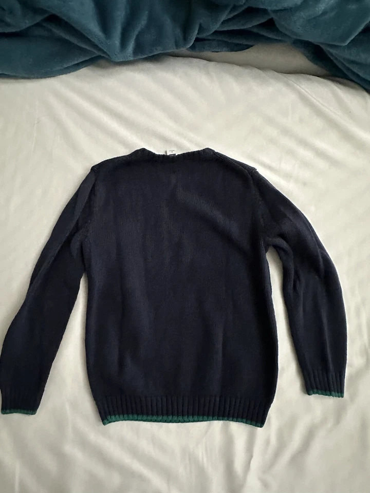 Janie And Jack Winter Mama And Baby Penguin Appliqué Sweater Navy Blue Size 6 - Image 4 of 4