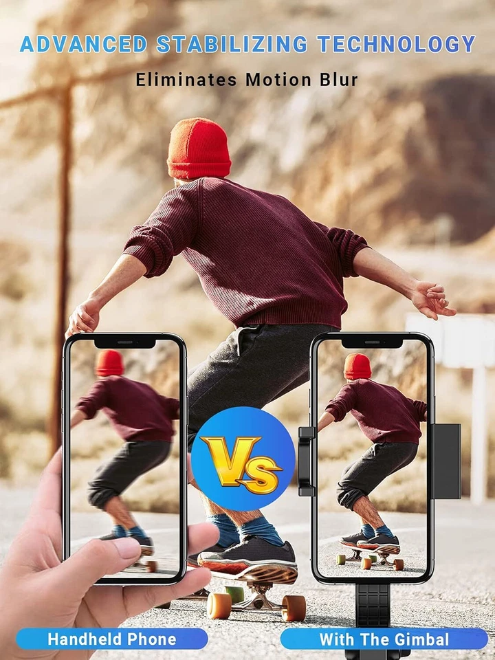 Gimbal Stabilizer For Smartphone, 360° Rotation Auto Balance Small Portable - Image 3 of 4