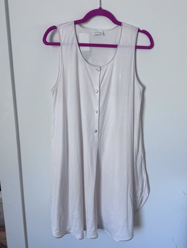Hanro of Switzerland Cotton 100% Cotton Peach S Nightgown Sleep Shirt Dress