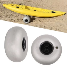 10 inch 2x Beach Cart Wheels Inflatable Wheels Replacement Balloon Beach Tire