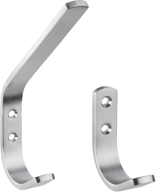 GEDOTEC Appendiabiti da parete Acciaio Inox Montaggio a muro Ganci Argento Rotondo