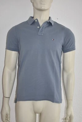 TOMMY HILFIGER * Polohemd Poloshirt in grau INT S - Slim Fit - Baumwolle - Bild 1 von 4