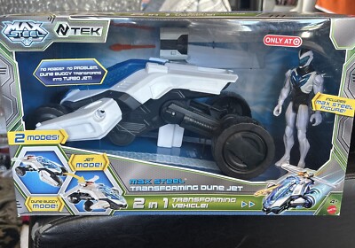 NEW Max Steel 2013 Transforming Dune Jet Action Figure & Vehicle Set Mattel
