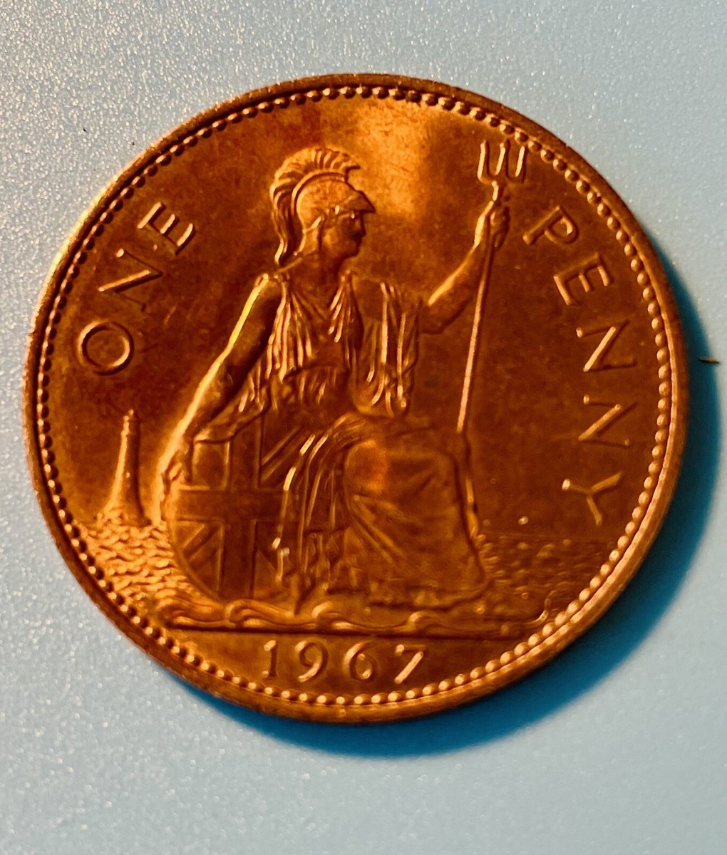 ワンペニー　one penny エリザベス2世 1967 1967 One Penny Coin - Great Britain Queen Elizabeth II | eBay