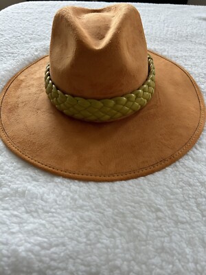 Anthropologie Brown Braided Band Wide Brim Suede Hat Anthropologie Beach Hats for Women | Mercari main image 2