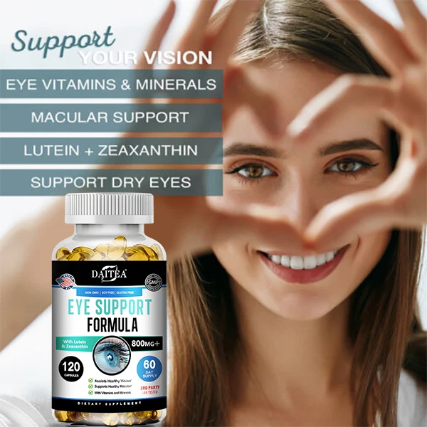 Suplemento para la salud ocular luteína y zeaxantina salud de la visión soporte para la tensión ocular Foto 2 de 4