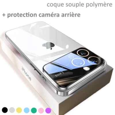 Coque iPhone 11 12 13 14 15 Pro Housse Etui Case Cover + Protection Camera Lens