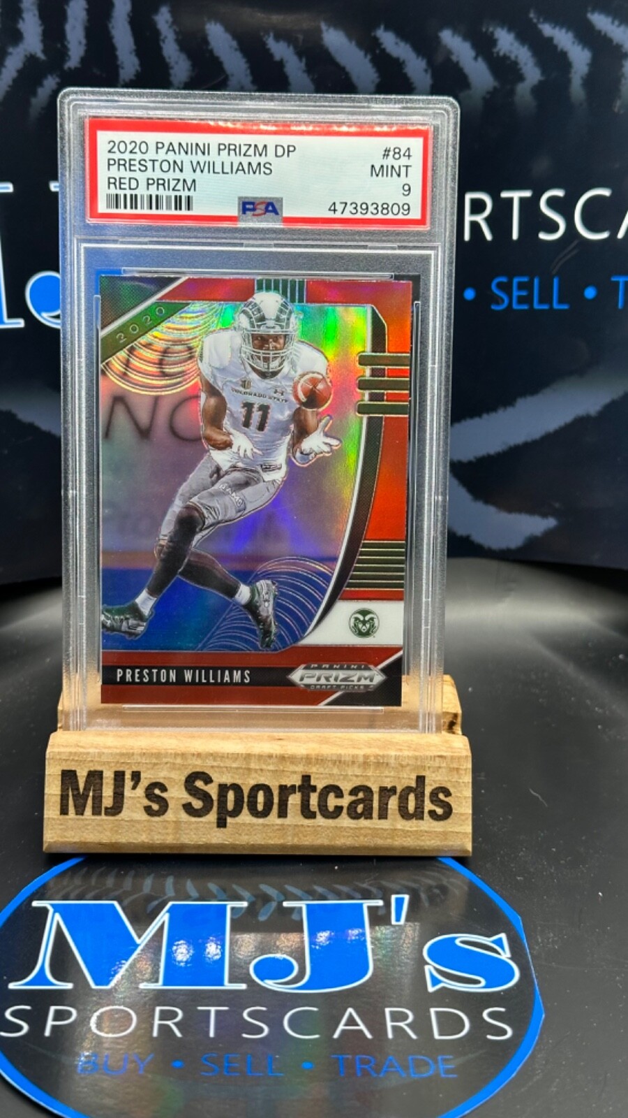 Preston Williams 2020 Prizm Draft Picks #84 RC Red Prizm PSA 9