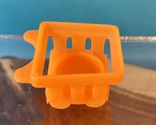 1987-1989 Fisher Price Little People Little Mart 2580 Orange Shopping Cart