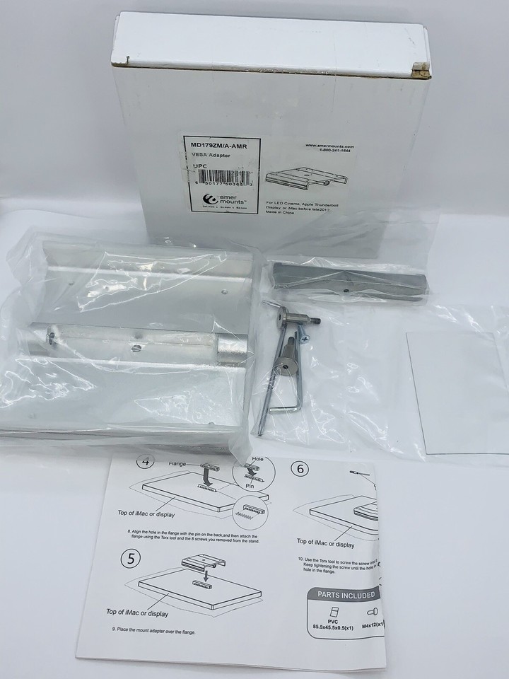 Apple MD179ZM/A AMR Wall Mount For Monitor VESA Mount Adapter Kit for