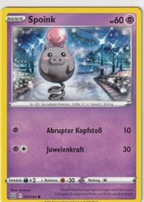 Pokemon Carta Pokémon Spada e Scudo Stili di Combattimento 55/163 Spoink Tedesco