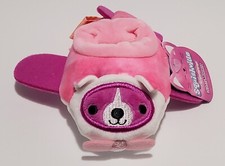 Squishville by Squishmallows Pink Airplane Dog Plush Vehicle  Accessory