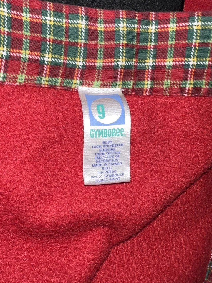 Manta polar vintage Gymboree Holiday Cheer Scottie perro a cuadros bebé niños niñas Foto 3 de 4