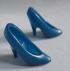 Barbie Doll SHOES Dark Teal High Heel Pump Closed Point Toe 1990's Superstar Era — photo 3