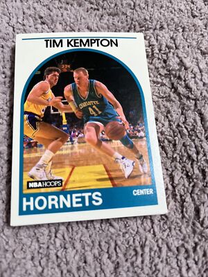 1989-90 Hoops Charlotte Hornets Basketball Card #288 Tim Kempton