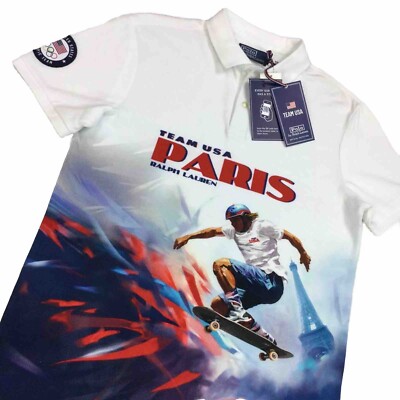Polo Ralph Lauren 2024 Paris Olympic Team USA Skateboard Graphic