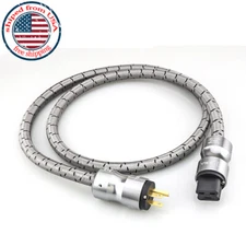 5N OFC Pure Copper Cord with US Plug C19 IEC Connector HIFI Audio Power Cable